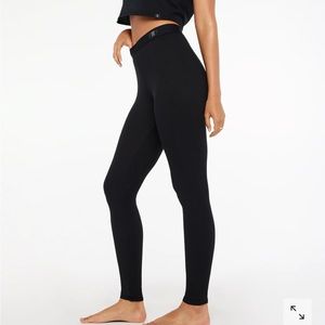 Black Caviar Rib Xssentials High-Waist Legging by Savage X Fenty